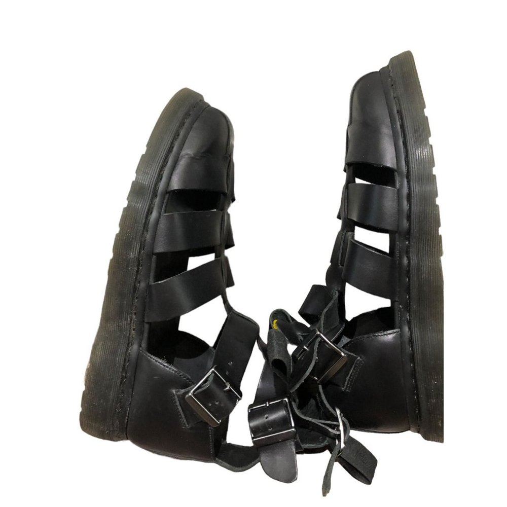NWOB Dr. Martens Geraldo Brando Gladiator Leather Black Sandal Men’s Size 12 - Picture 6 of 10